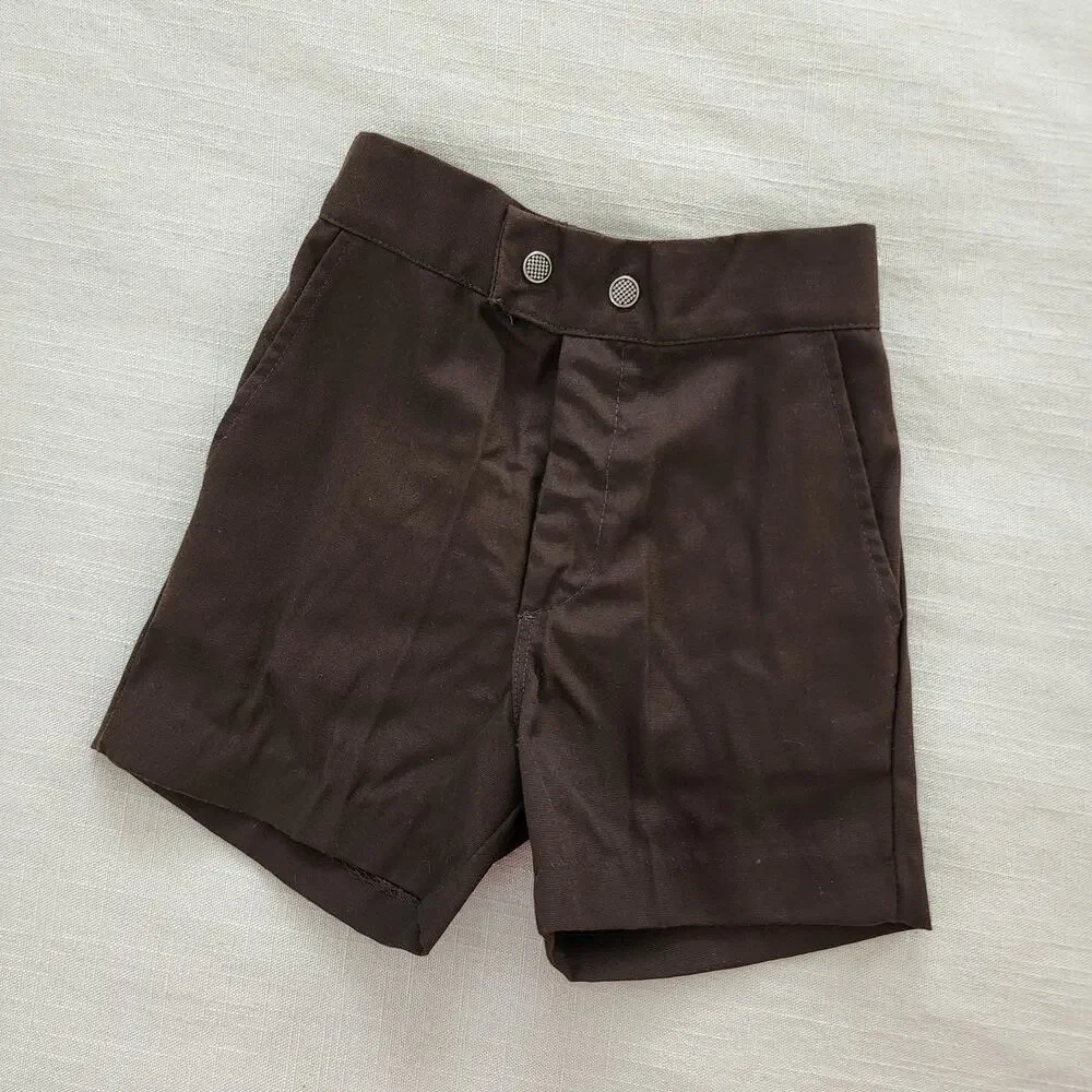 Vintage 70s Brown High Waisted Shorts 4t/5t
